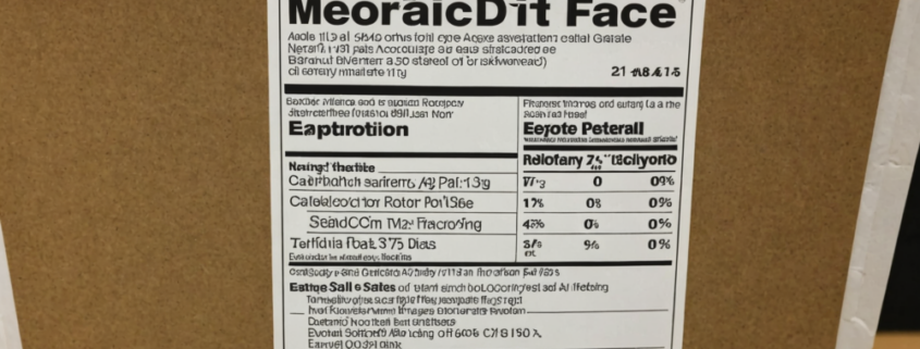 a product recall notice for allergen non-compliance in food packaging