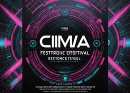 Cima Festival electronic music event poster