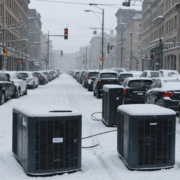 snow emergency affecting power supply in a city