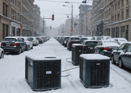 snow emergency affecting power supply in a city