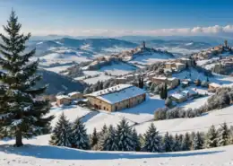 Weather forecast in Tuscany with snow alerts and winter conditions