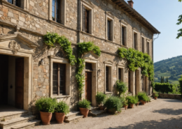 a historic villa in Italian countryside, preservation efforts