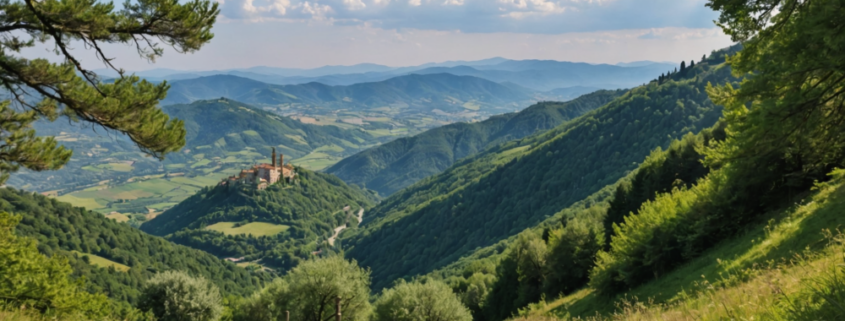 A scenic hiking trail from Doganaccia to Croce Arcana, showcasing the natural beauty of the Pistoia mountains.
