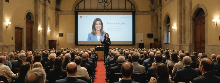 A motivational event presentation by Maria Eva Paolini in Pistoia, Italy.